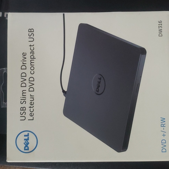 Dell USB slim DVD drive - Picture 1 of 4